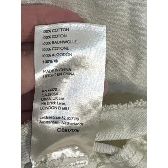 Brand New Free People We The Free Cream Button-Up Shirt Jacket Small NWOT - Picture 7 of 8